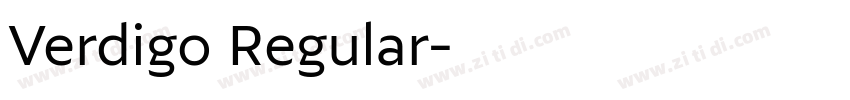 Verdigo Regular字体转换